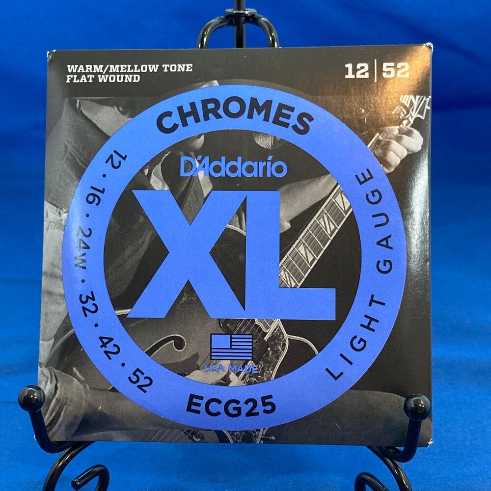 D'Addario XL ECG25 Chromes Electric Guitar Strings 12/52 Light